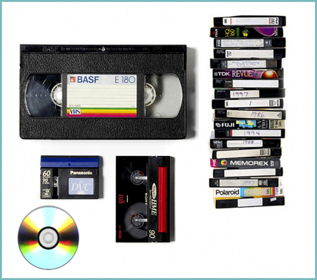 to show different types of video tape